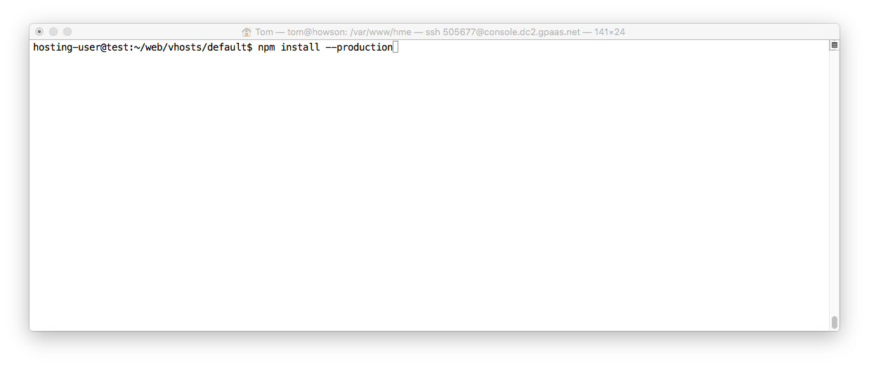 ssh command