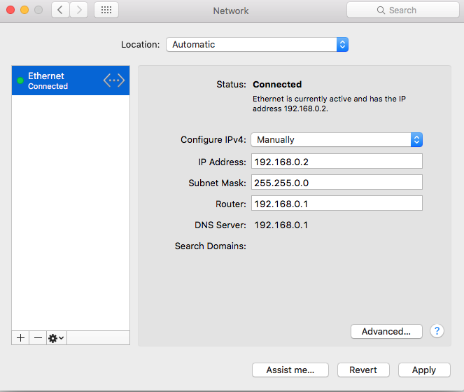 network settings on mac